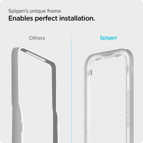 Szkło hartowane Spigen ALM Glass FC na iPhone 13 / 13 Pro / 14 / 16e - czarne 2 szt. Szkło hartowane Spigen ALM Glass FC na iPhone 13 / 13 Pro / 14 / 16e - czarne 2 szt.