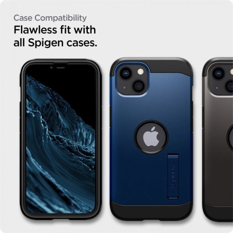 Szkło hartowane Spigen ALM Glass FC na iPhone 13 / 13 Pro / 14 / 16e - czarne 2 szt. Szkło hartowane Spigen ALM Glass FC na iPhone 13 / 13 Pro / 14 / 16e - czarne 2 szt.