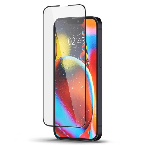 Szkło hartowane Spigen Glass FC na iPhone 13 / 13 Pro / 14 / 16e - czarne Szkło hartowane Spigen Glass FC na iPhone 13 / 13 Pro / 14 / 16e - czarne