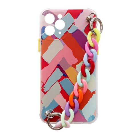 Color Chain Case żelowe elastyczne etui z łańcuchem łańcuszkiem zawieszką do iPhone 13 Pro wielokolorowy (3) Color Chain Case żelowe elastyczne etui z łańcuchem łańcuszkiem zawieszką do iPhone 13 Pro wielokolorowy (3)