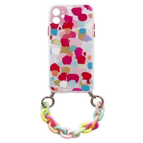 Color Chain Case żelowe elastyczne etui z łańcuchem łańcuszkiem zawieszką do iPhone 13 mini wielokolorowy (2) Color Chain Case żelowe elastyczne etui z łańcuchem łańcuszkiem zawieszką do iPhone 13 mini wielokolorowy (2)