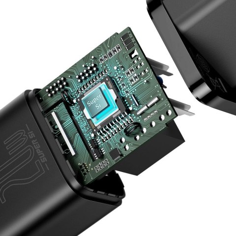 Baseus Super Si 1C szybka ładowarka USB Typ C 20 W Power Delivery biały (CCSUP-B02) Baseus Super Si 1C szybka ładowarka USB Typ C 20 W Power Delivery biały (CCSUP-B02)