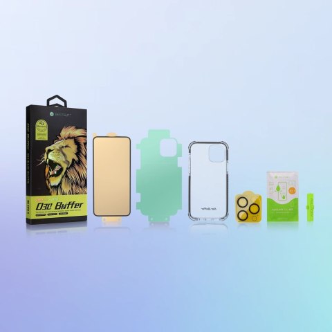 Bestsuit 6w1 zestaw do iPhone 11 Pro Max etui / szkło hartowane flexi / folia na tył / szkło na aparat / ściereczki / aplikator 