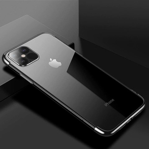 Clear Color case żelowy pokrowiec etui z metaliczną ramką iPhone 13 Pro czarny Clear Color case żelowy pokrowiec etui z metaliczną ramką iPhone 13 Pro czarny
