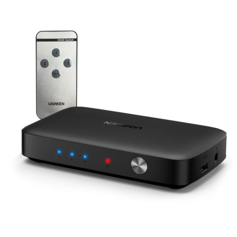 Ugreen przełącznik rozdzielacz splitter switch HDMI - 3x HDMI 4K 30Hz czarny (CM332 80125)