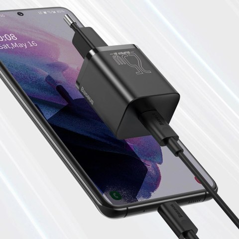 Baseus Super Si 1C szybka ładowarka USB Typ C 25W Power Delivery Quick Charge czarny (CCSP020101) Baseus Super Si 1C szybka ładowarka USB Typ C 25W Power Delivery Quick Charge czarny (CCSP020101)