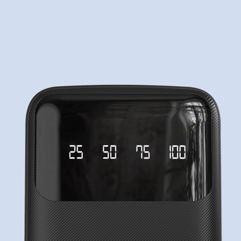 Dudao K6Pro uniwersalny powerbank 10000mAh z kablem USB, USB Typ C, Lightning czarny (K6Pro-black)