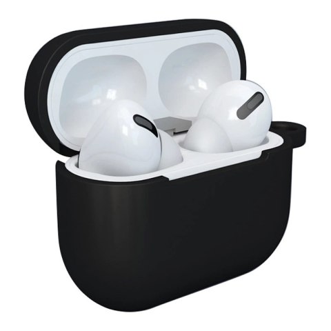 Etui do AirPods 3 silikonowy miękki pokrowiec na słuchawki + brelok karabińczyk zawieszka czarny (case D) Etui do AirPods 3 silikonowy miękki pokrowiec na słuchawki + brelok karabińczyk zawieszka czarny (case D)