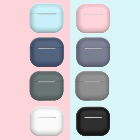 Etui do AirPods 3 silikonowy miękki pokrowiec na słuchawki czarny (case C) Etui do AirPods 3 silikonowy miękki pokrowiec na słuchawki czarny (case C)
