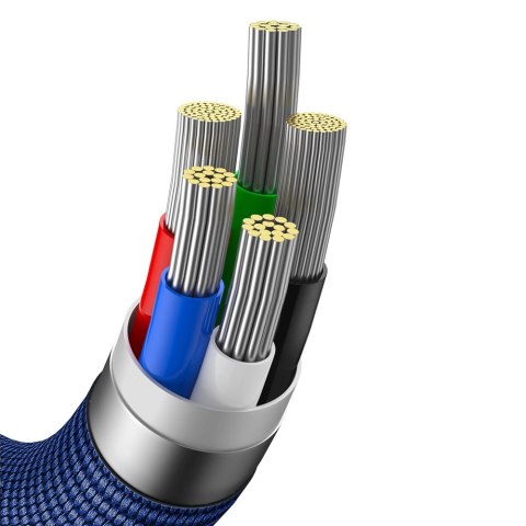 Kabel Baseus CAJY000203 Lightning - USB-C PD 20W 480Mb/s 1,2m - niebieski Kabel Baseus CAJY000203 Lightning - USB-C PD 20W 480Mb/s 1,2m - niebieski