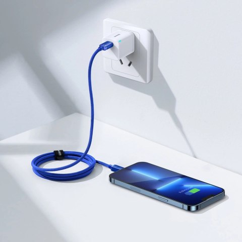 Kabel Baseus CAJY000203 Lightning - USB-C PD 20W 480Mb/s 1,2m - niebieski Kabel Baseus CAJY000203 Lightning - USB-C PD 20W 480Mb/s 1,2m - niebieski