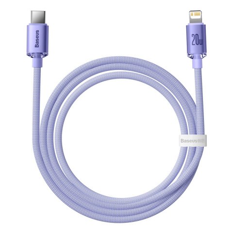 Kabel Baseus CAJY000205 Lightning - USB-C PD 20W 480Mb/s 1,2m - fioletowy Kabel Baseus CAJY000205 Lightning - USB-C PD 20W 480Mb/s 1,2m - fioletowy