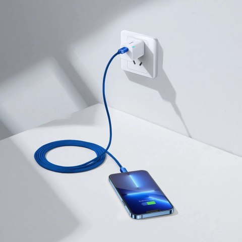 Kabel Baseus CAJY000303 Lightning - USB-C PD 20W 480Mb/s 2m - niebieski Kabel Baseus CAJY000303 Lightning - USB-C PD 20W 480Mb/s 2m - niebieski