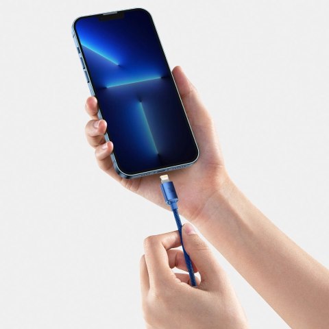 Kabel Baseus CAJY000303 Lightning - USB-C PD 20W 480Mb/s 2m - niebieski Kabel Baseus CAJY000303 Lightning - USB-C PD 20W 480Mb/s 2m - niebieski