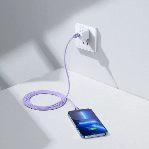 Kabel Baseus CAJY000305 Lightning - USB-C PD 20W 480Mb/s 2m - fioletowy Kabel Baseus CAJY000305 Lightning - USB-C PD 20W 480Mb/s 2m - fioletowy
