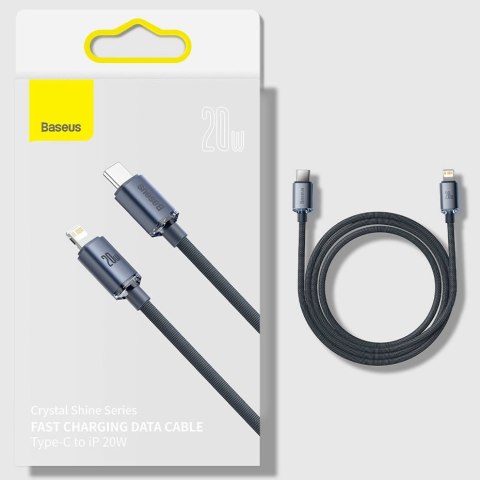 Kabel Baseus CAJY000305 Lightning - USB-C PD 20W 480Mb/s 2m - fioletowy Kabel Baseus CAJY000305 Lightning - USB-C PD 20W 480Mb/s 2m - fioletowy