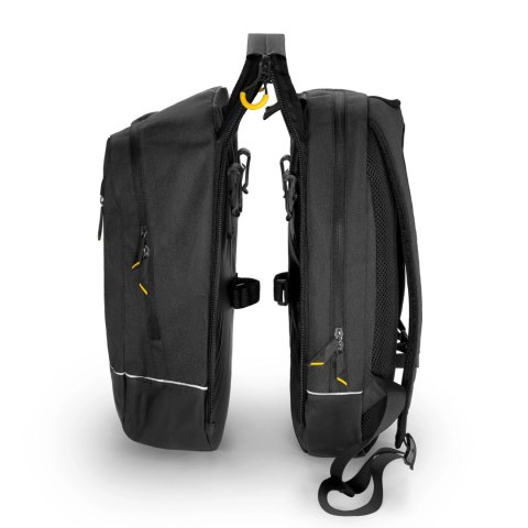 Wozinsky torba rowerowa podwójna plecak 2w1 30l czarna (WBB30BK)