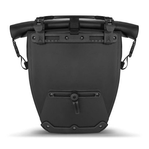 Wozinsky wodoodporna torba rowerowa sakwa na bagażnik 25l czarny (WBB24BK)