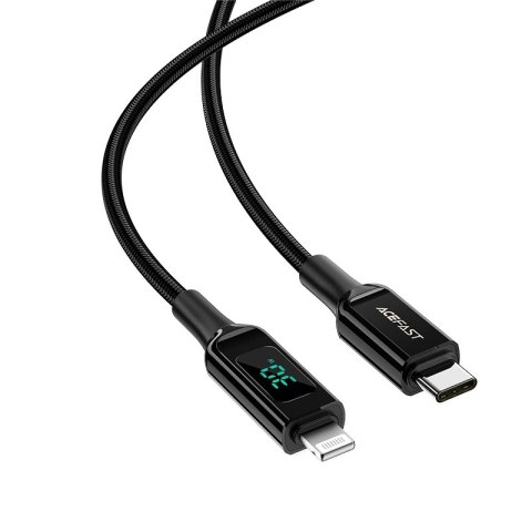 Acefast kabel MFI USB Typ C - Lightning 1,2m, 30W, 3A czarny (C6-01 Black) Acefast kabel MFI USB Typ C - Lightning 1,2m, 30W, 3A czarny (C6-01 Black)