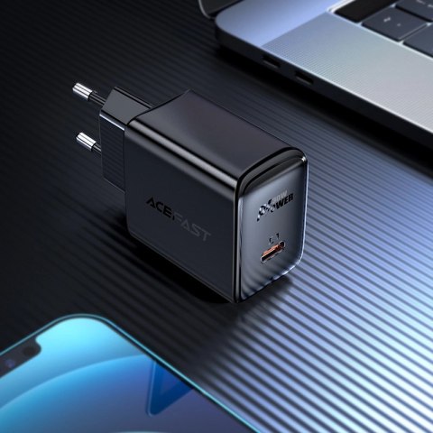 Acefast ładowarka sieciowa GaN USB Typ C 30W, PD, QC 3.0, AFC, FCP biały (A21 white) Acefast ładowarka sieciowa GaN USB Typ C 30W, PD, QC 3.0, AFC, FCP biały (A21 white)
