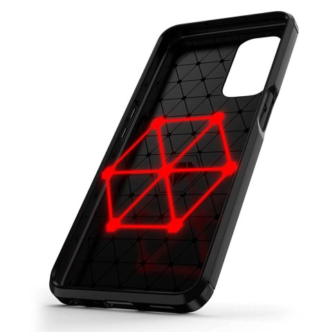 Carbon Case elastyczne etui pokrowiec OnePlus Nord N200 5G czarny