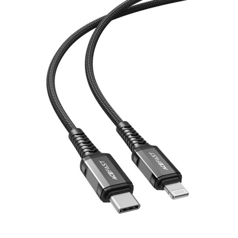 Kabel Acefast C1-01 Lightning - USB-C MFi PD 30W 3A 480Mb/s 1,2m - czarny Kabel Acefast C1-01 Lightning - USB-C MFi PD 30W 3A 480Mb/s 1,2m - czarny