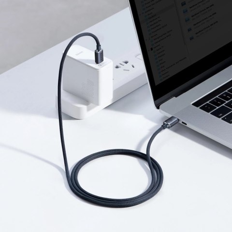 Kabel Baseus CAJY000601 USB-C - USB-C PD 100W 5A 480Mb/s 1,2m - czarny Kabel Baseus CAJY000601 USB-C - USB-C PD 100W 5A 480Mb/s 1,2m - czarny