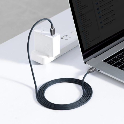Kabel Baseus CAJY000701 USB-C - USB-C PD 100W 5A 480Mb/s 2m - czarny Kabel Baseus CAJY000701 USB-C - USB-C PD 100W 5A 480Mb/s 2m - czarny
