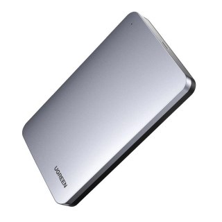 Kieszeń Ugreen CM300 70498 na dysk twardy 2,5'' SATA 3.0 6Gbps - szary + kabel USB-C - USB-A 0.5m