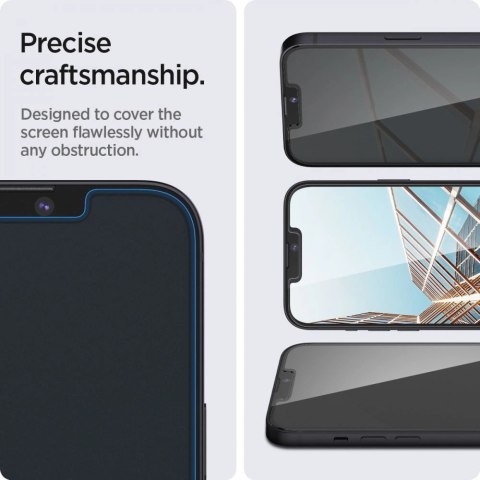 Szkło hartowane Spigen Glas.tR Slim Privacy na iPhone 13 / 13 Pro / 14 / 16e Szkło hartowane Spigen Glas.tR Slim Privacy na iPhone 13 / 13 Pro / 14 / 16e