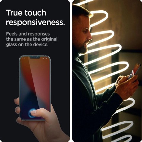 Szkło hartowane Spigen Glas.tR Slim Privacy na iPhone 13 / 13 Pro / 14 / 16e Szkło hartowane Spigen Glas.tR Slim Privacy na iPhone 13 / 13 Pro / 14 / 16e