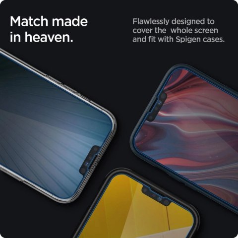 Szkło hartowane Spigen Glas.tR Slim Privacy na iPhone 13 / 13 Pro / 14 / 16e Szkło hartowane Spigen Glas.tR Slim Privacy na iPhone 13 / 13 Pro / 14 / 16e