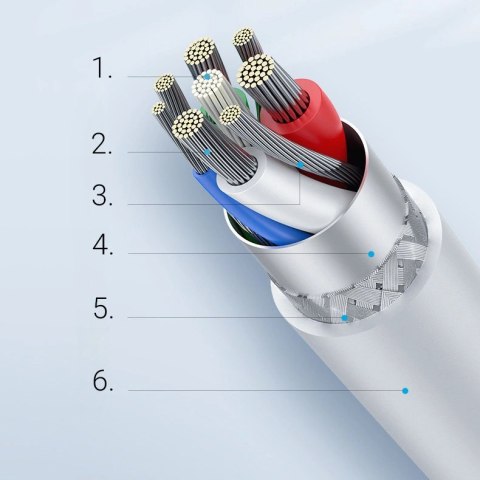 Ugreen kabel przewód MFi USB Typ C - Lightning 20W 3A 0.25 m biały (US171)