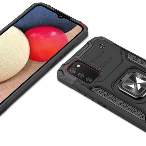Wozinsky Ring Armor pancerne hybrydowe etui pokrowiec + magnetyczny uchwyt Samsung Galaxy A03s niebieski Wozinsky Ring Armor pancerne hybrydowe etui pokrowiec + magnetyczny uchwyt Samsung Galaxy A03s niebieski