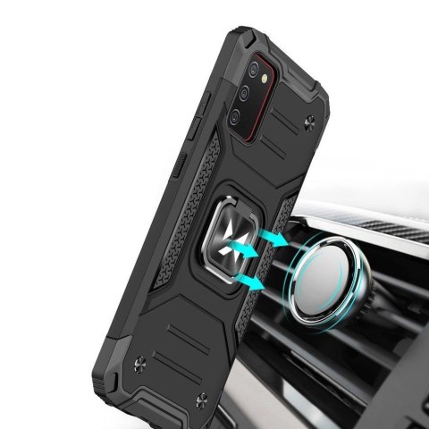 Wozinsky Ring Armor pancerne hybrydowe etui pokrowiec + magnetyczny uchwyt Samsung Galaxy A03s niebieski Wozinsky Ring Armor pancerne hybrydowe etui pokrowiec + magnetyczny uchwyt Samsung Galaxy A03s niebieski