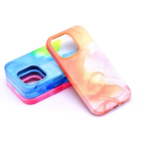 Futerał LEATHER MAG COVER kompatybilny z MagSafe do IPHONE 13 Pro Max orange splash Futerał LEATHER MAG COVER kompatybilny z MagSafe do IPHONE 13 Pro Max orange splash