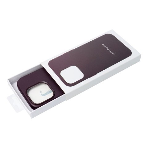 Futerał LEATHER MAG COVER kompatybilny z MagSafe do IPHONE 14 Plus ciemny fioletowy Futerał LEATHER MAG COVER kompatybilny z MagSafe do IPHONE 14 Plus ciemny fioletowy