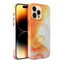 Futerał LEATHER MAG COVER kompatybilny z MagSafe do IPHONE 14 Plus orange splash Futerał LEATHER MAG COVER kompatybilny z MagSafe do IPHONE 14 Plus orange splash