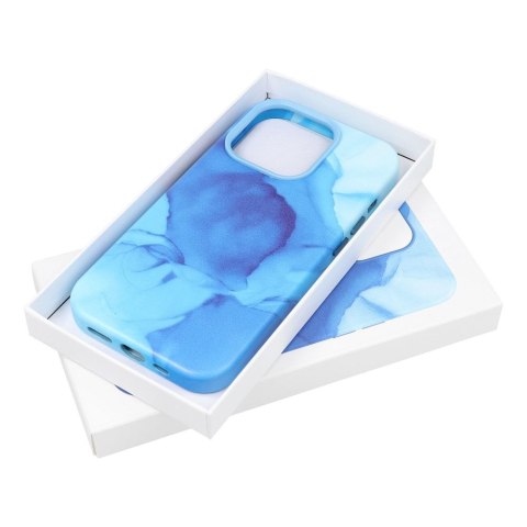 Futerał LEATHER MAG COVER kompatybilny z MagSafe do IPHONE 14 Pro blue splash Futerał LEATHER MAG COVER kompatybilny z MagSafe do IPHONE 14 Pro blue splash