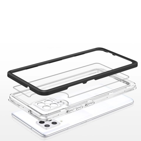 Clear 3in1 etui do Samsung Galaxy A42 5G żelowy pokrowiec z ramką czarny Clear 3in1 etui do Samsung Galaxy A42 5G żelowy pokrowiec z ramką czarny