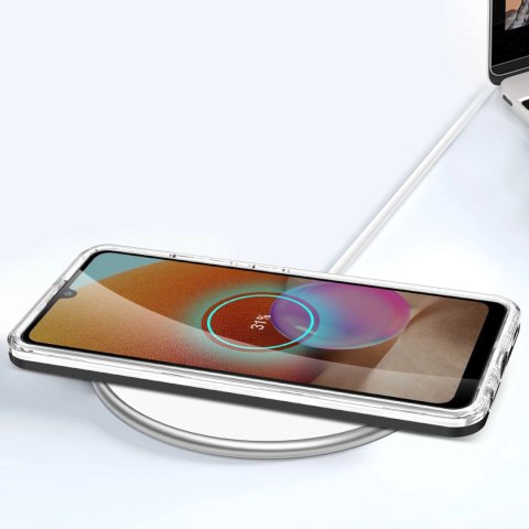 Clear 3in1 etui do Samsung Galaxy A72 4G żelowy pokrowiec z ramką czarny Clear 3in1 etui do Samsung Galaxy A72 4G żelowy pokrowiec z ramką czarny