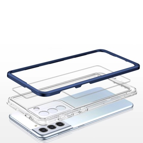 Clear 3in1 etui do Samsung Galaxy S22+ (S22 Plus) żelowy pokrowiec z ramką niebieski Clear 3in1 etui do Samsung Galaxy S22+ (S22 Plus) żelowy pokrowiec z ramką niebieski