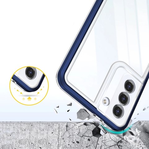 Clear 3in1 etui do Samsung Galaxy S22+ (S22 Plus) żelowy pokrowiec z ramką niebieski Clear 3in1 etui do Samsung Galaxy S22+ (S22 Plus) żelowy pokrowiec z ramką niebieski