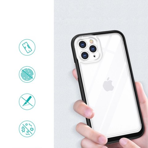 Clear 3in1 etui do iPhone 11 Pro Max żelowy pokrowiec z ramką czarny Clear 3in1 etui do iPhone 11 Pro Max żelowy pokrowiec z ramką czarny
