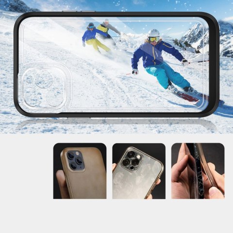 Clear 3in1 etui do iPhone 11 Pro Max żelowy pokrowiec z ramką czarny Clear 3in1 etui do iPhone 11 Pro Max żelowy pokrowiec z ramką czarny