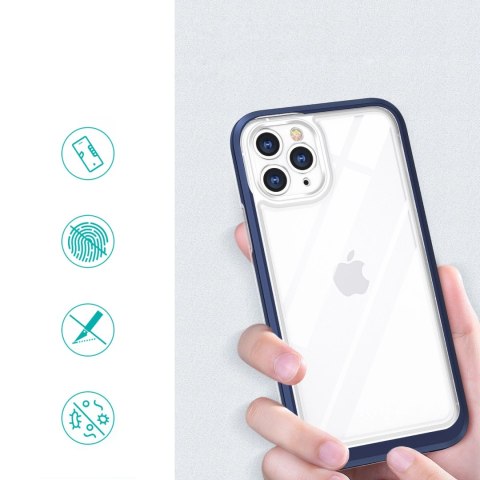 Clear 3in1 etui do iPhone 11 Pro Max żelowy pokrowiec z ramką niebieski Clear 3in1 etui do iPhone 11 Pro Max żelowy pokrowiec z ramką niebieski