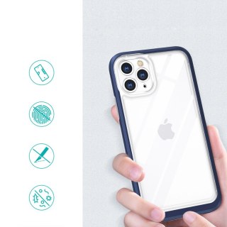 Clear 3in1 etui do iPhone 11 Pro żelowy pokrowiec z ramką niebieski