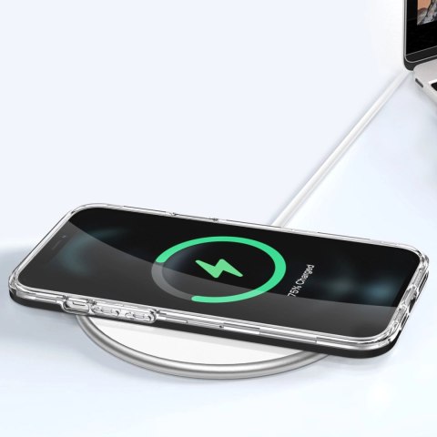 Clear 3in1 etui do iPhone 12 Pro Max żelowy pokrowiec z ramką czarny Clear 3in1 etui do iPhone 12 Pro Max żelowy pokrowiec z ramką czarny