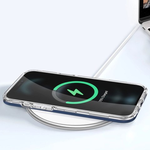 Clear 3in1 etui do iPhone 12 Pro żelowy pokrowiec z ramką niebieski Clear 3in1 etui do iPhone 12 Pro żelowy pokrowiec z ramką niebieski