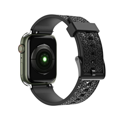 Pasek bransoleta do zegarka Watch Strap Y opaska do Apple Watch 42 / 44 / 45 mm - czarny Pasek bransoleta do zegarka Watch Strap Y opaska do Apple Watch 42 / 44 / 45 mm - czarny